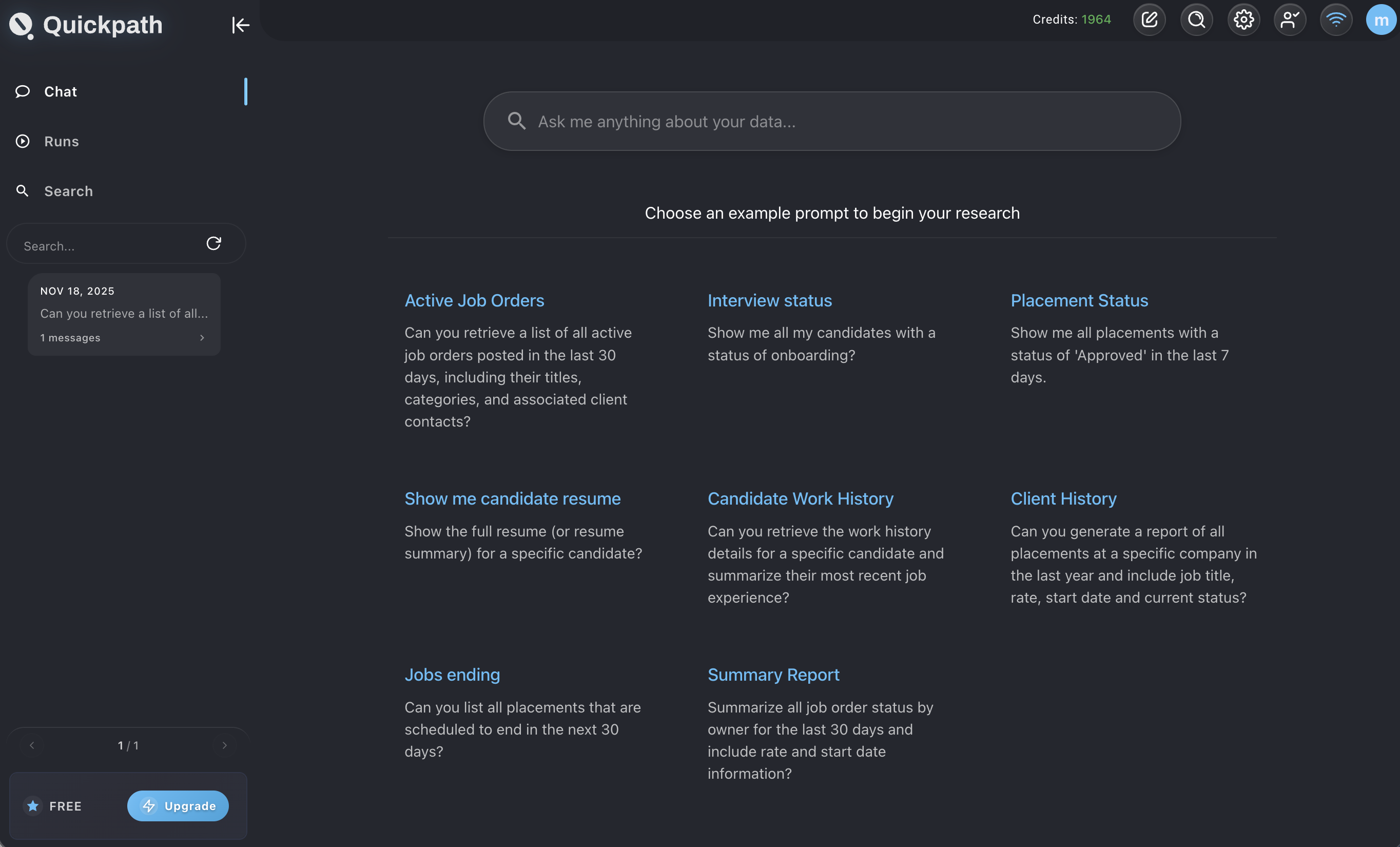 Bullhorn AI Agent Interface